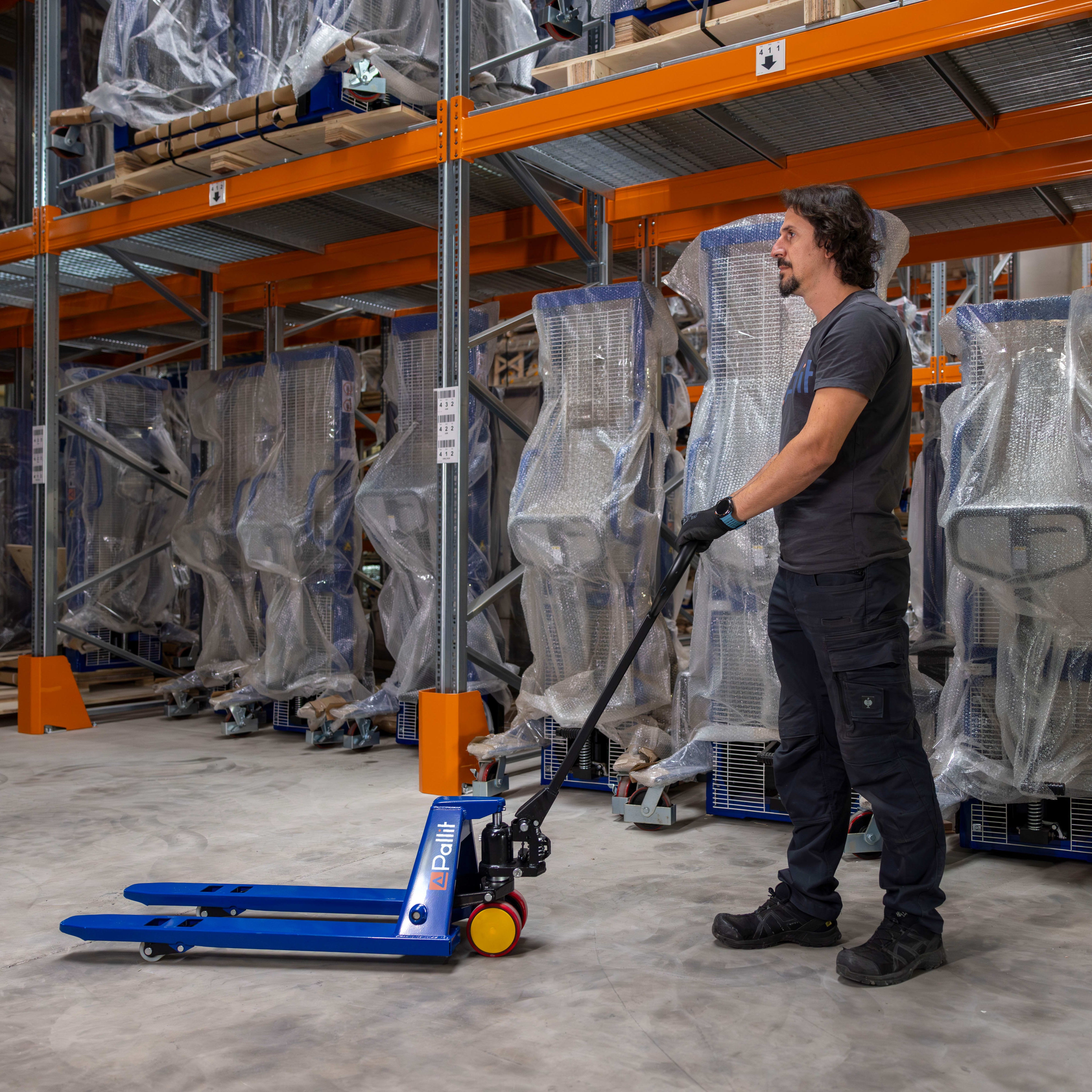 Paleciak MINI z widłami 800 mm