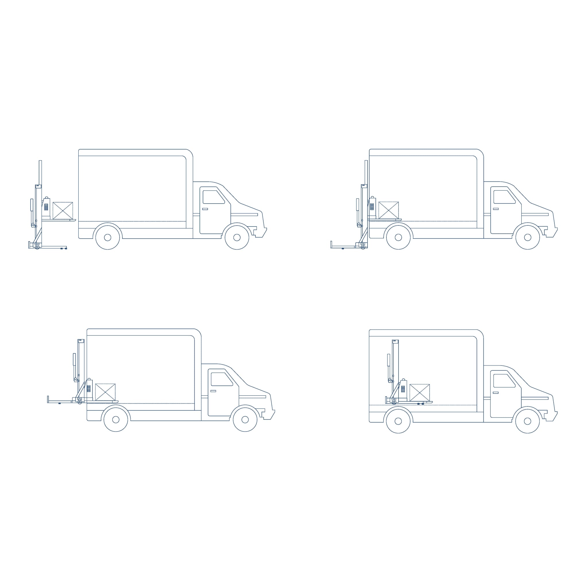 Wózek elektryczny podnośnikowy samozaładowczy TRUCKGO