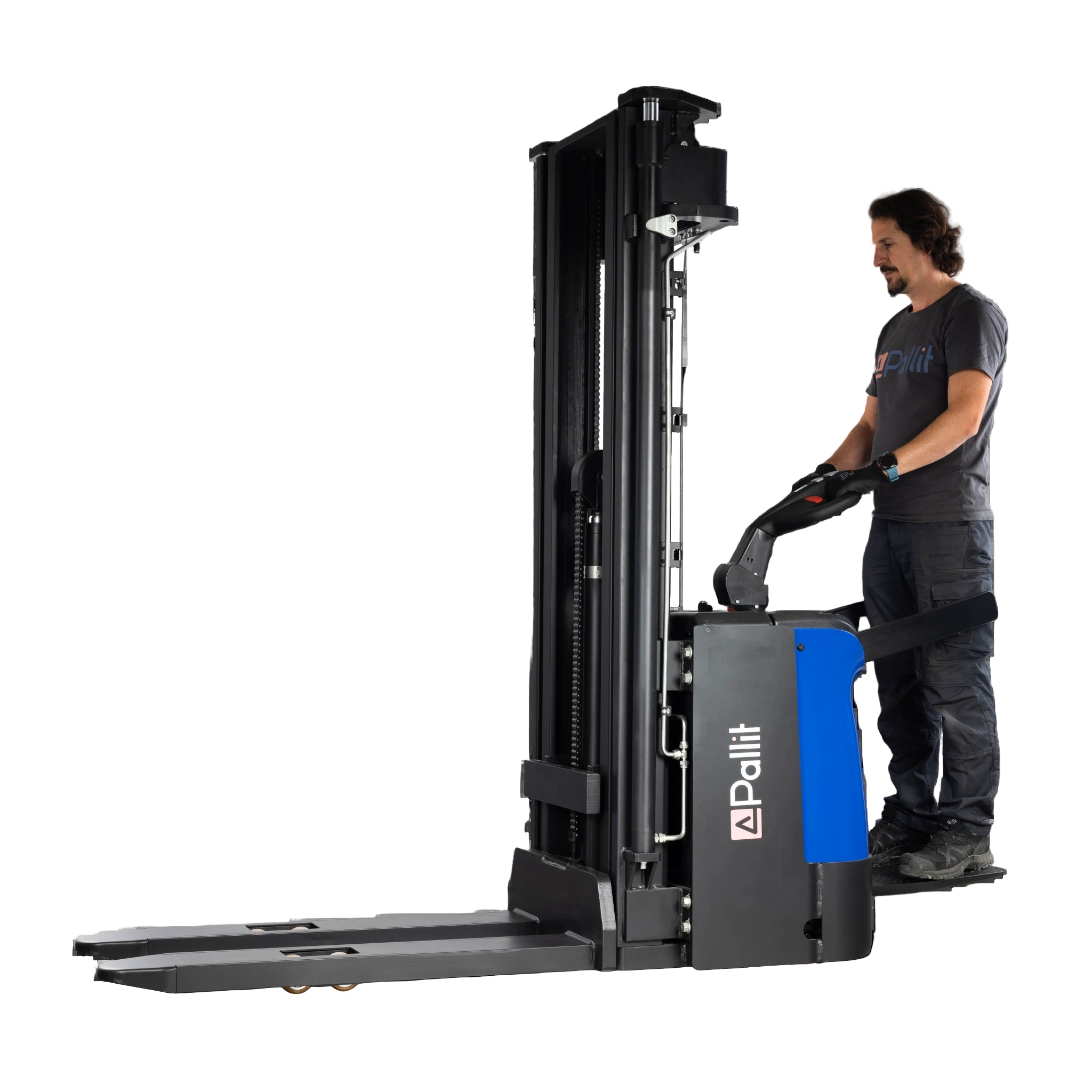 Elektryczny wózek paletowy SPRINT z platformą kierowcy