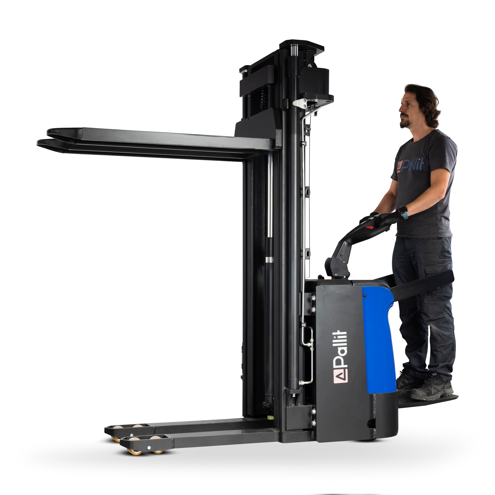 Elektryczny wózek paletowy SPRINT z platformą kierowcy