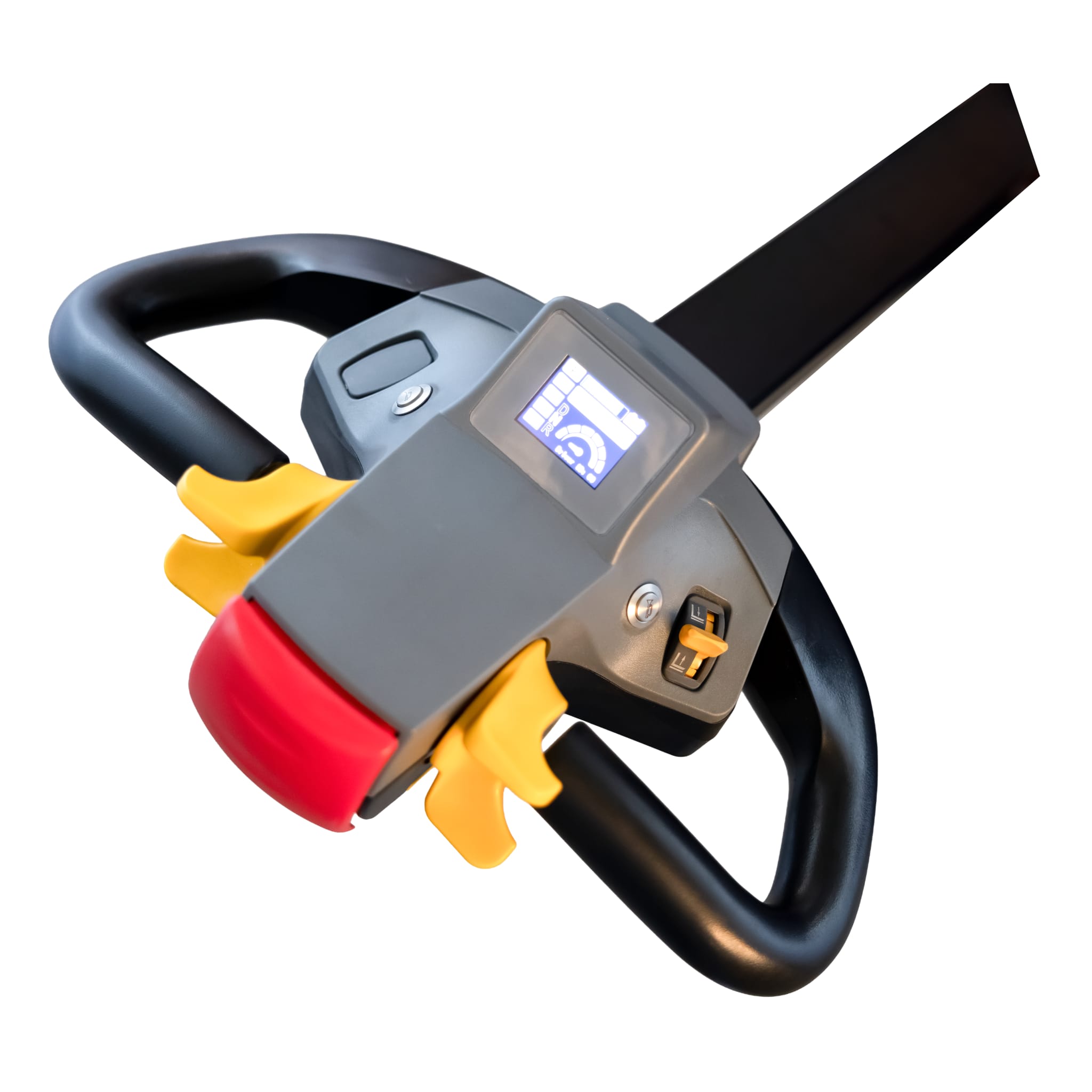 Pedestrian stacker PRECISE with proportional lift and full free lift