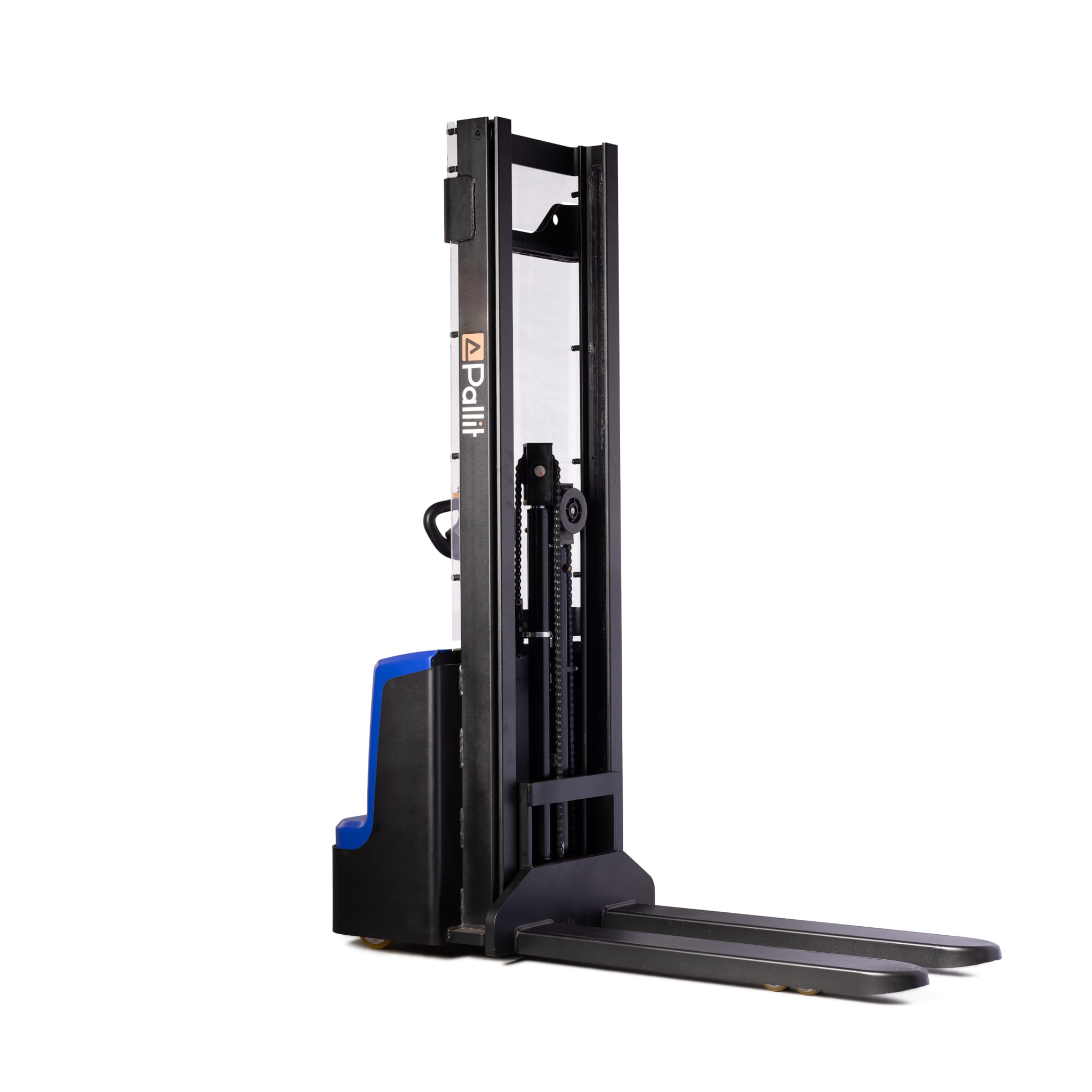 Pedestrian stacker PRECISE with proportional lift and full free lift