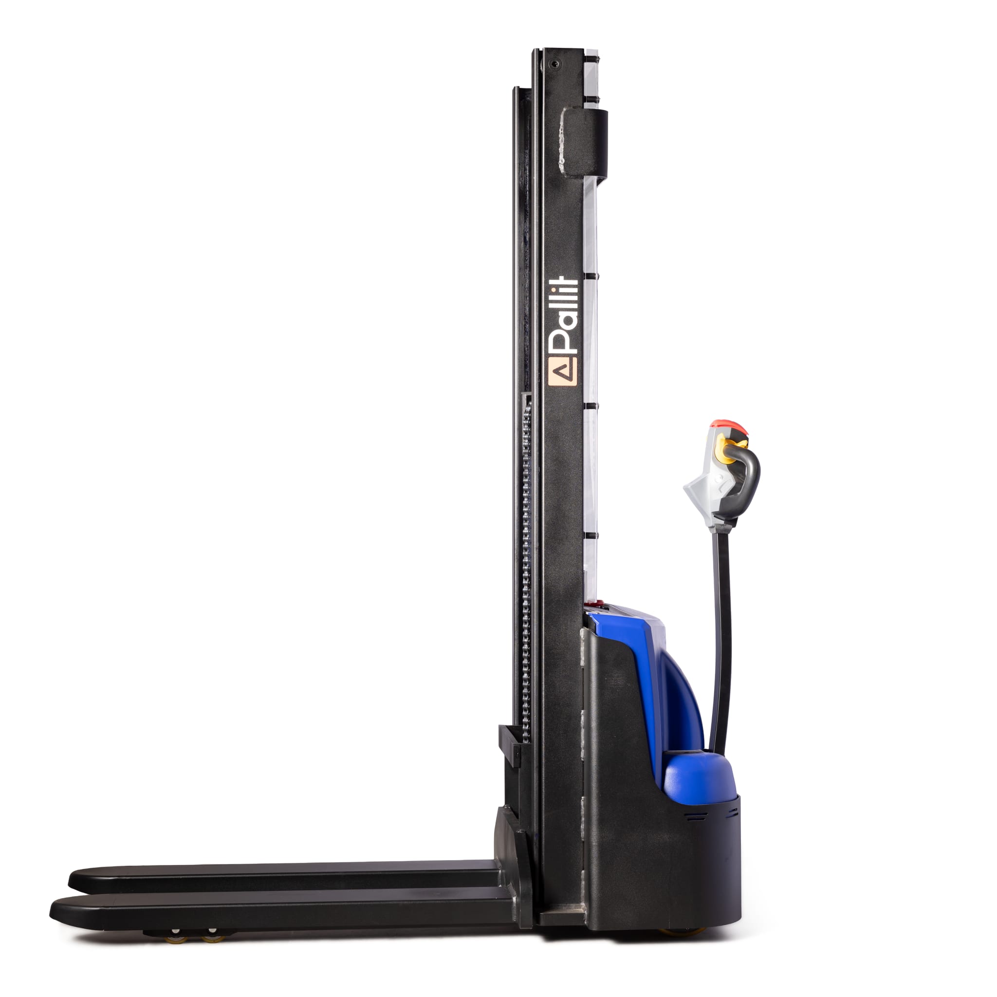 Pedestrian stacker PRECISE with proportional lift and full free lift
