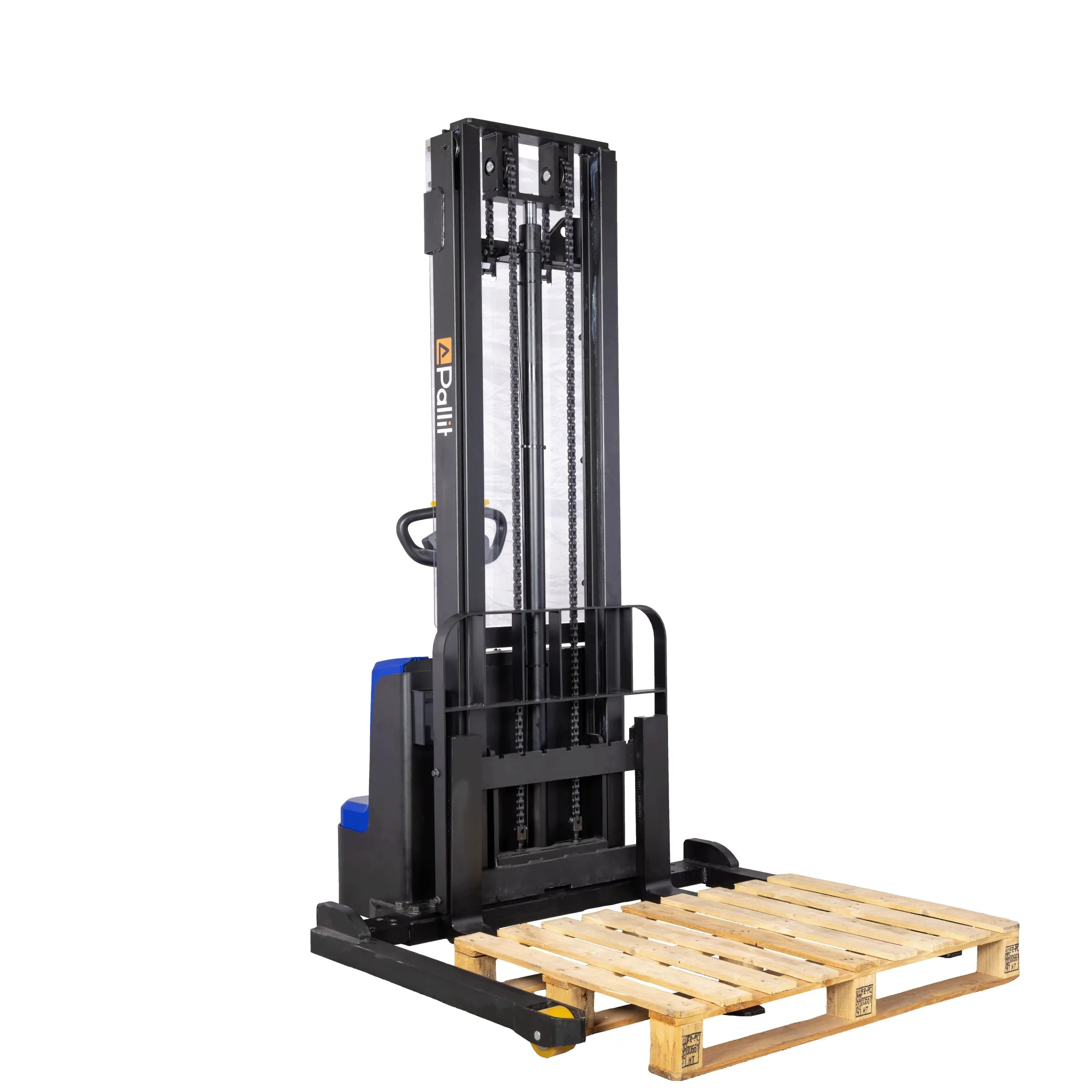 Wide-gauge electric pallet stacker BROAD