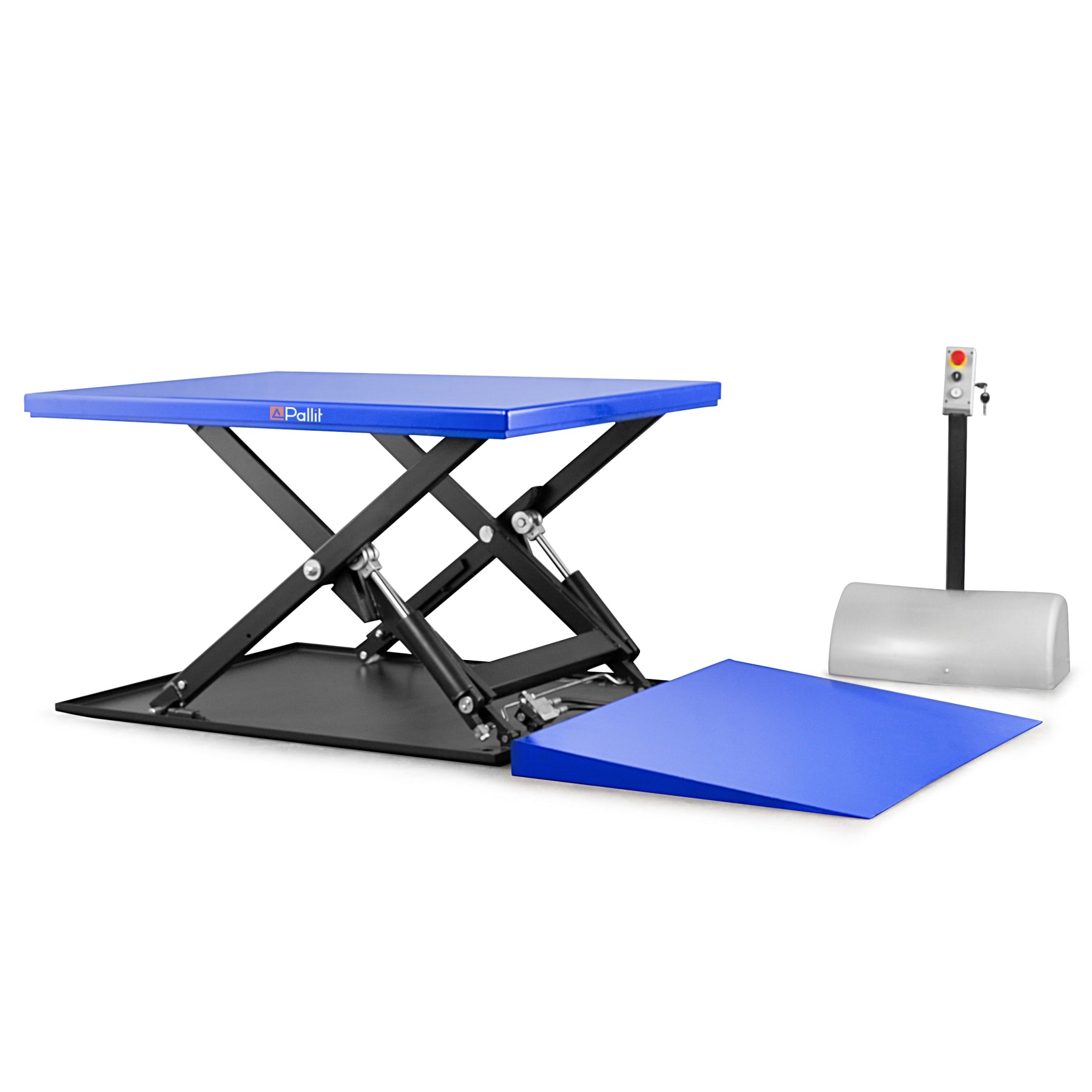 Low-Profile Scissor Lift Table TABLE-LOW with Ramp